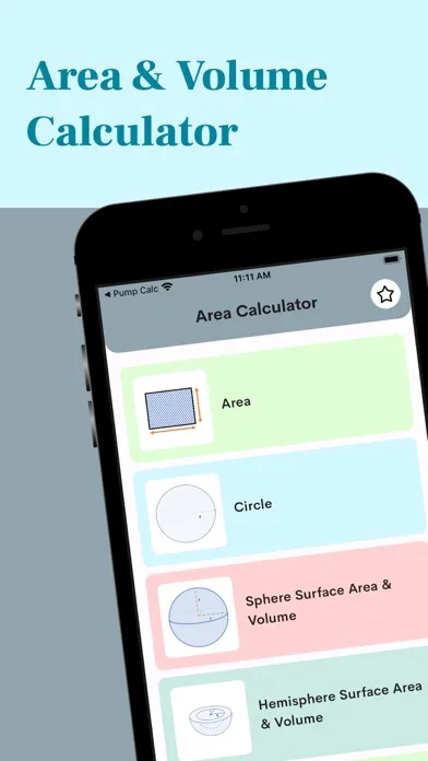 Screenshot di Area volume calculators