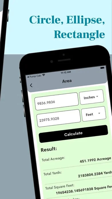 Screenshot di Area volume calculators