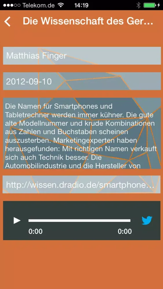 Netz.Reporter Screenshots