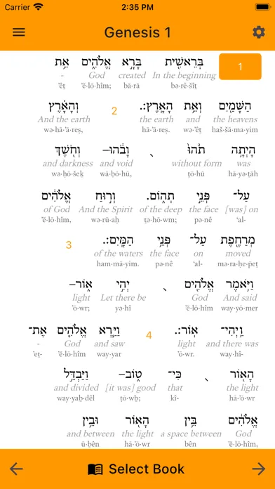 Capturas de pantalla de Interlinear Bible