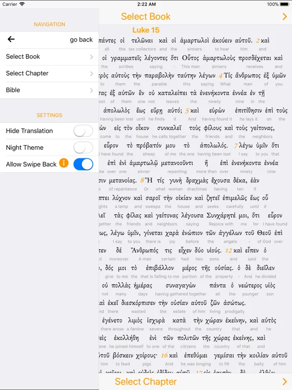 تصاویر Interlinear Greek iPad 