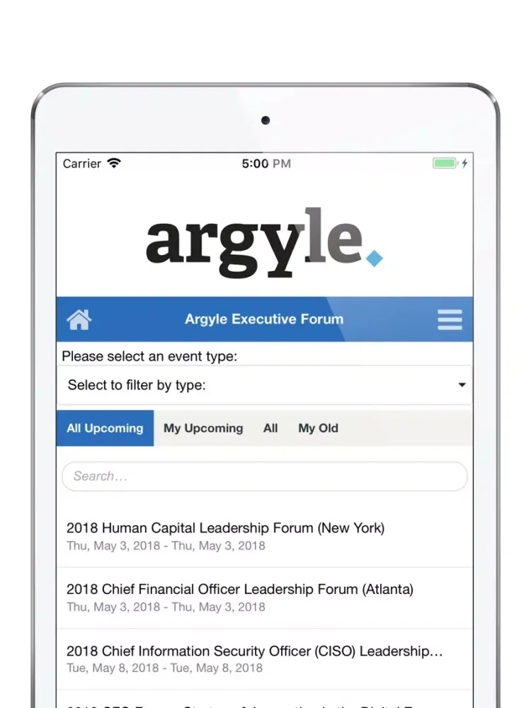 Argyle Executive Forum iPad 应用截图