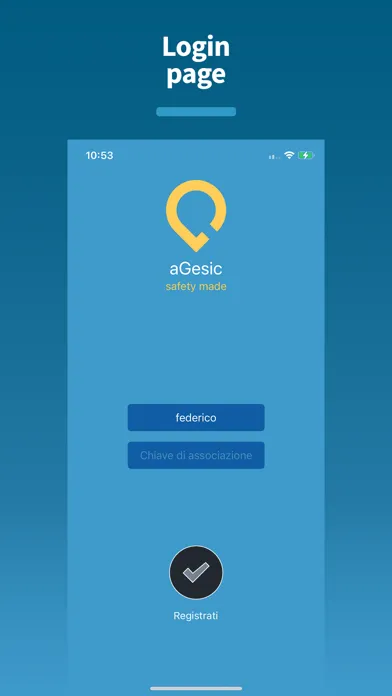 Tangkapan layar aGesic - GPS Man-Down Alarm