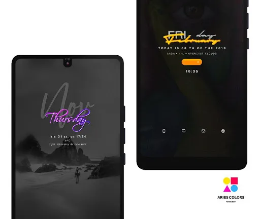 Ảnh chụp màn hình của ARIES COLORS KWGT