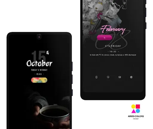 Ảnh chụp màn hình của ARIES COLORS KWGT