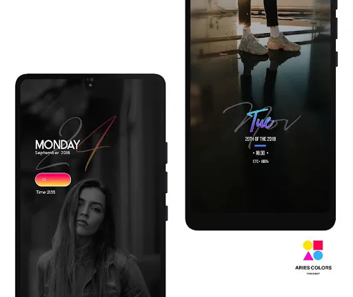 Ảnh chụp màn hình của ARIES COLORS KWGT