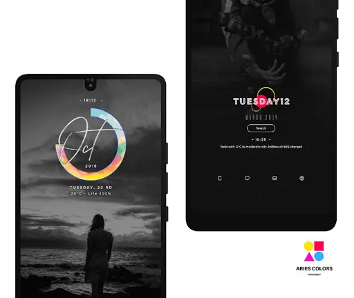 Ảnh chụp màn hình của ARIES COLORS KWGT