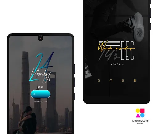 Ảnh chụp màn hình của ARIES COLORS KWGT