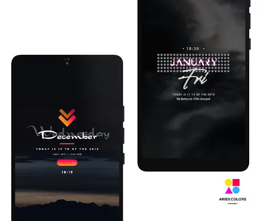 Ảnh chụp màn hình của ARIES COLORS KWGT
