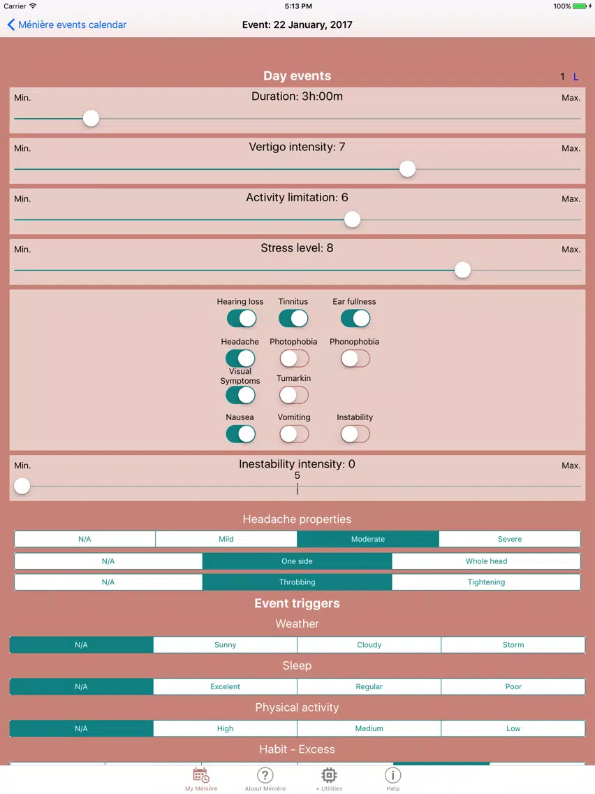 Meniere iPad  Screenshots