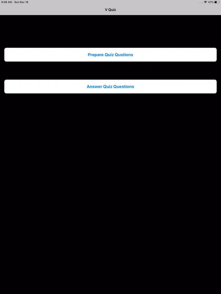 V Quiz iPad 应用截图