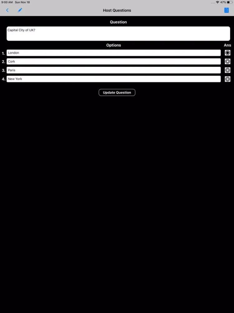 V Quiz iPad 应用截图