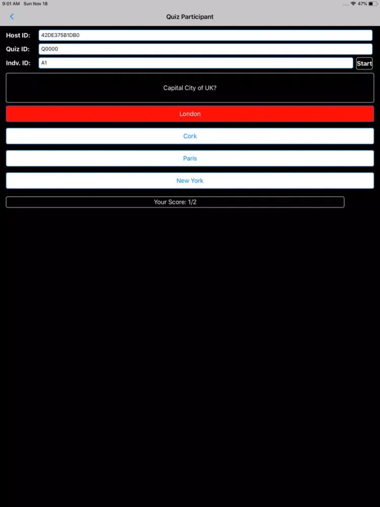 V Quiz iPad 应用截图