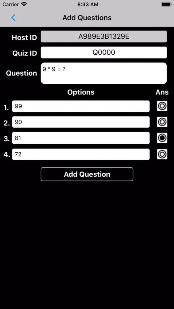 V Quiz应用截图