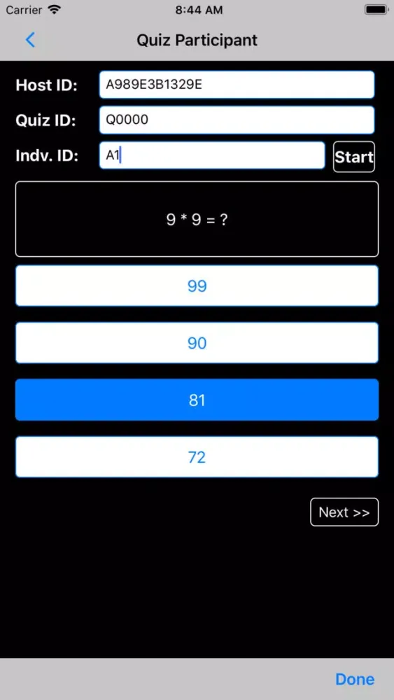 V Quiz应用截图