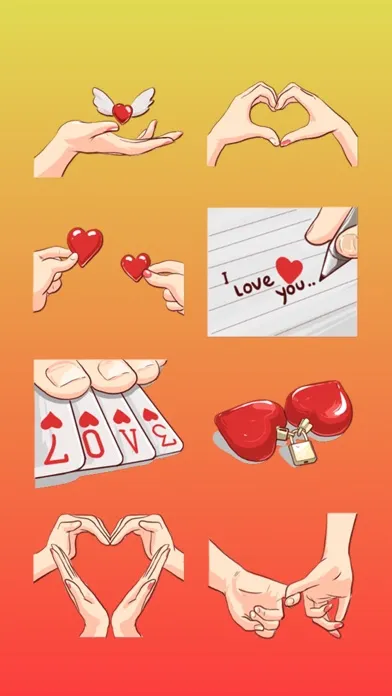 Tangkapan skrin All about love Stickers