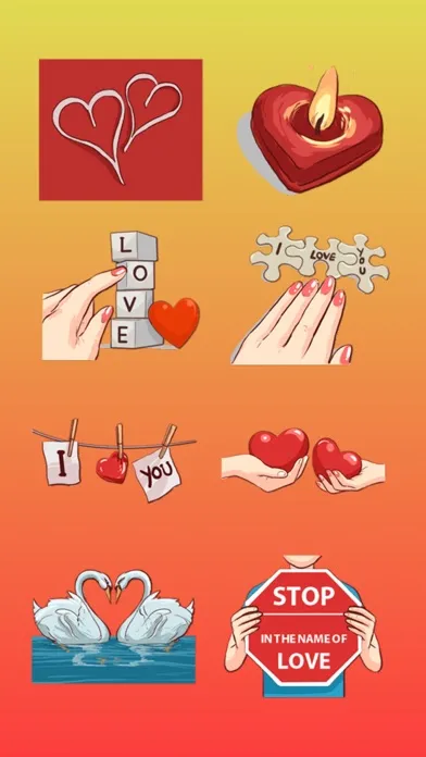 Tangkapan skrin All about love Stickers