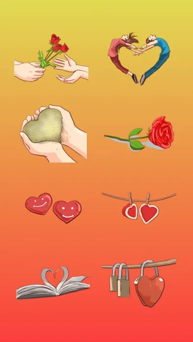 Tangkapan skrin All about love Stickers