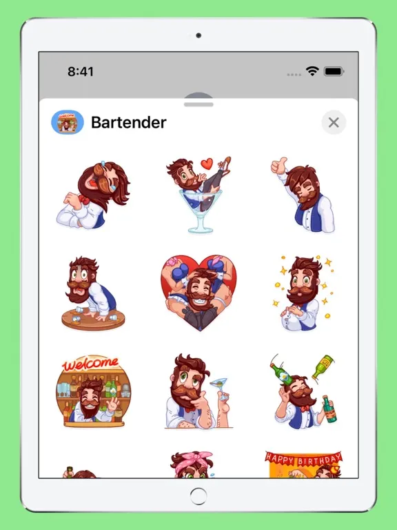 Bartender Stickers iPad  স্ক্রিনশট