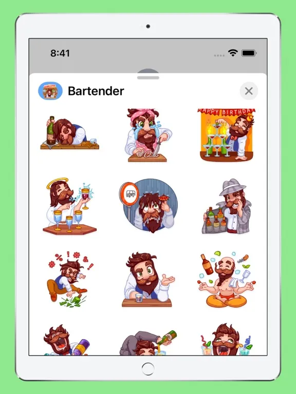 Bartender Stickers iPad  স্ক্রিনশট
