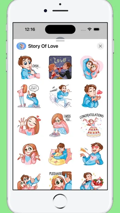 Story Of Love Stickers应用截图