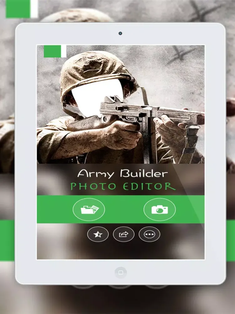 Скриншоты Army Photo Suit- New Photo Montage With Own Photo Or Camera iPad 