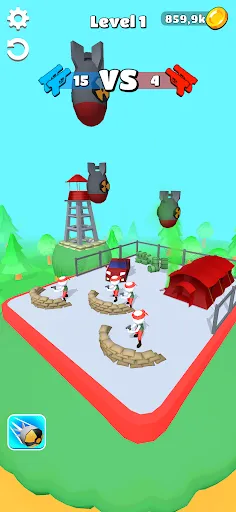 Capturas de pantalla de Stickman War 3D: Shoot N Merge