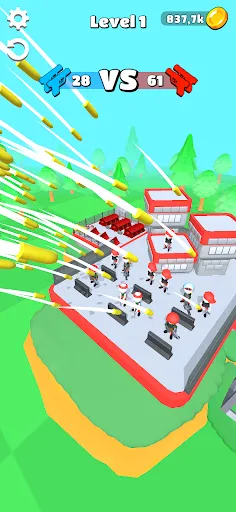 Capturas de pantalla de Stickman War 3D: Shoot N Merge