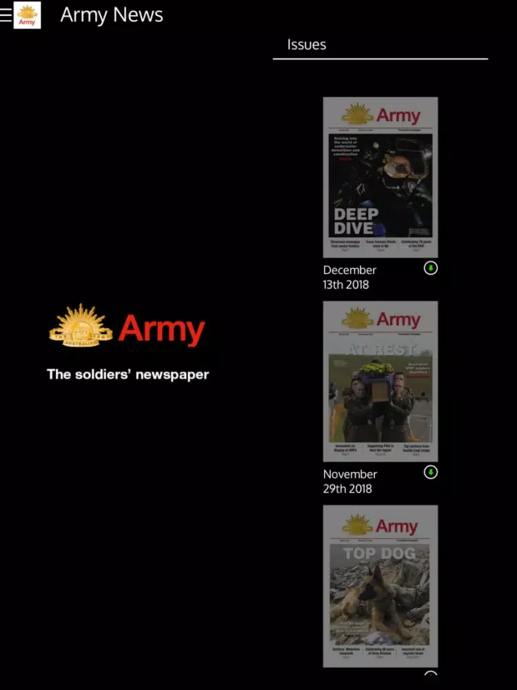 Army News Australia iPad  স্ক্রিনশট