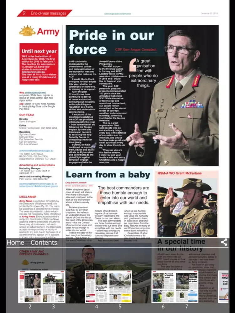Army News Australia iPad  স্ক্রিনশট