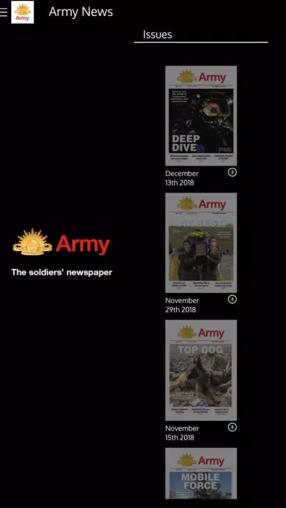 Army News Australia স্ক্রিনশট