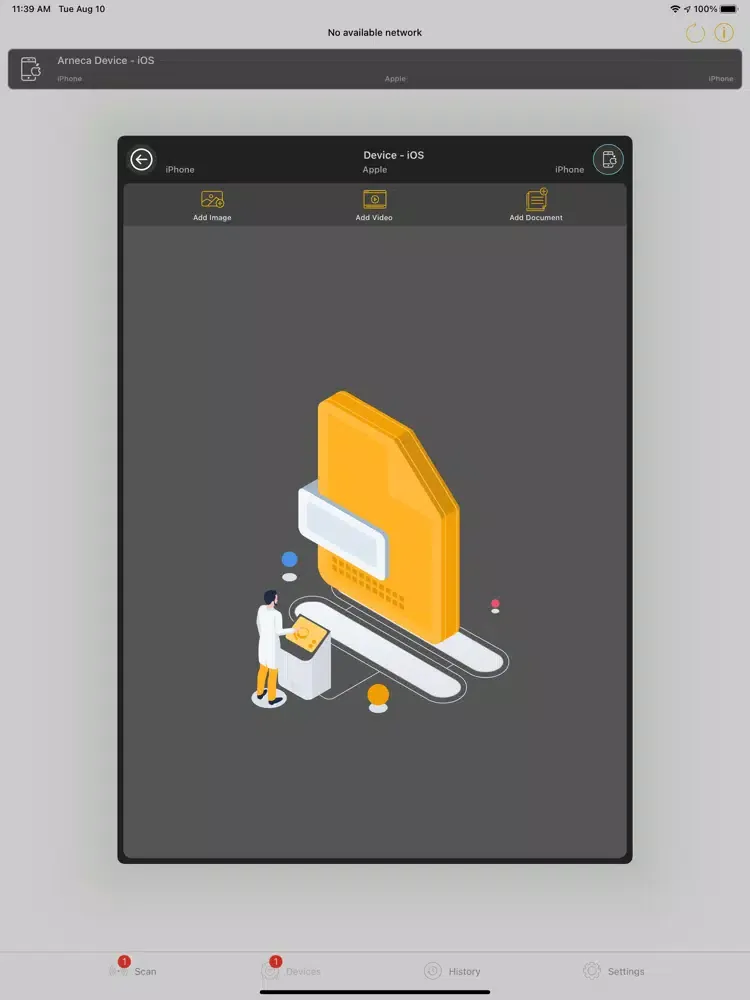 Zrzuty ekranu Wi-Fi Drop iPad 