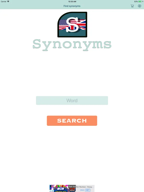 Tangkapan layar Synonyms - English dictionary iPad 