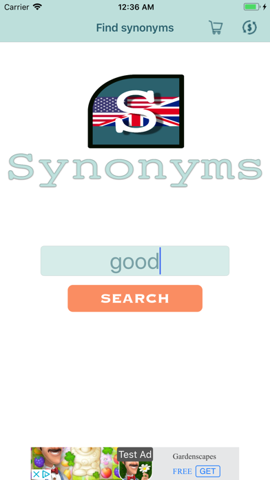 Synonyms - English dictionary स्क्रीनशॉट
