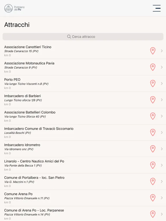 Portolano del Po iPad  سکرین شاٹس