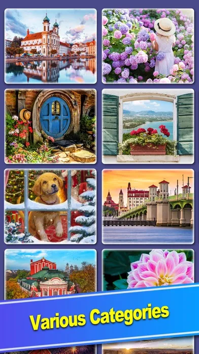 Capturas de tela do ColorPlanet® Jigsaw Puzzle