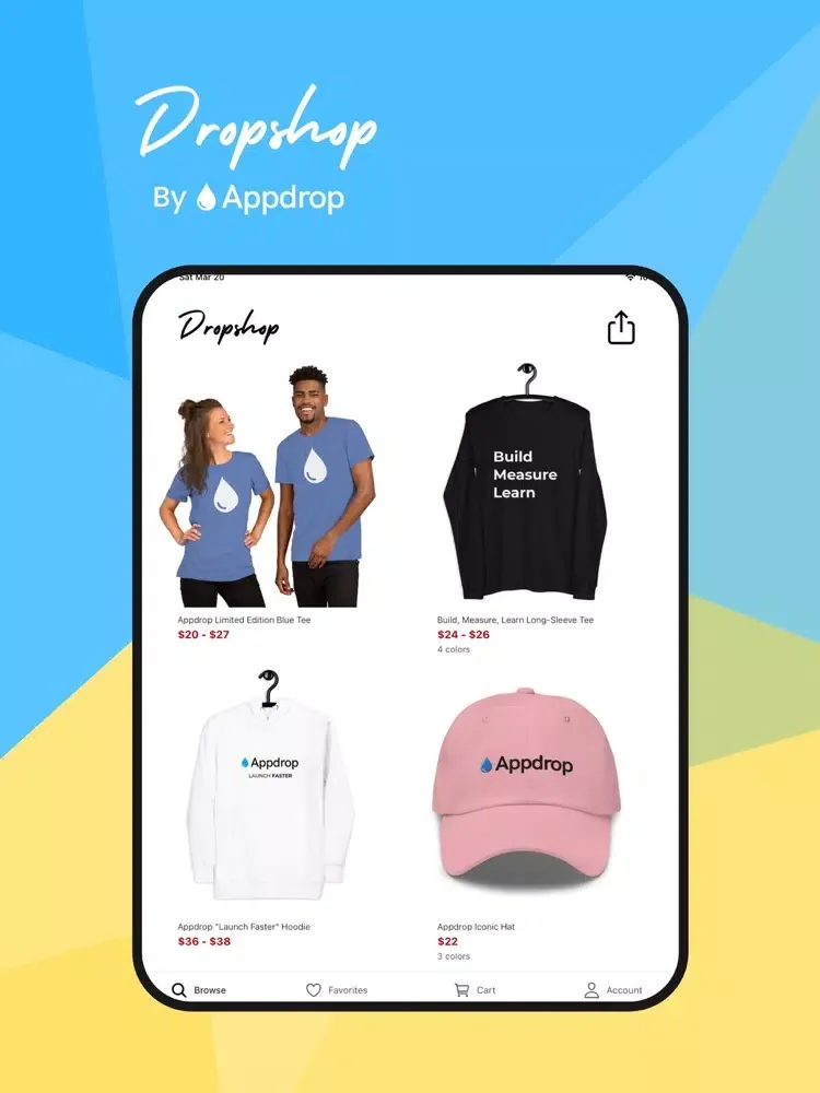 Скриншоты Dropshop by Appdrop iPad 