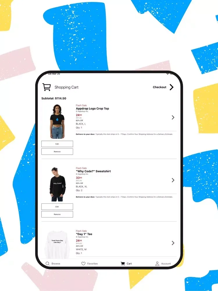 Скриншоты Dropshop by Appdrop iPad 