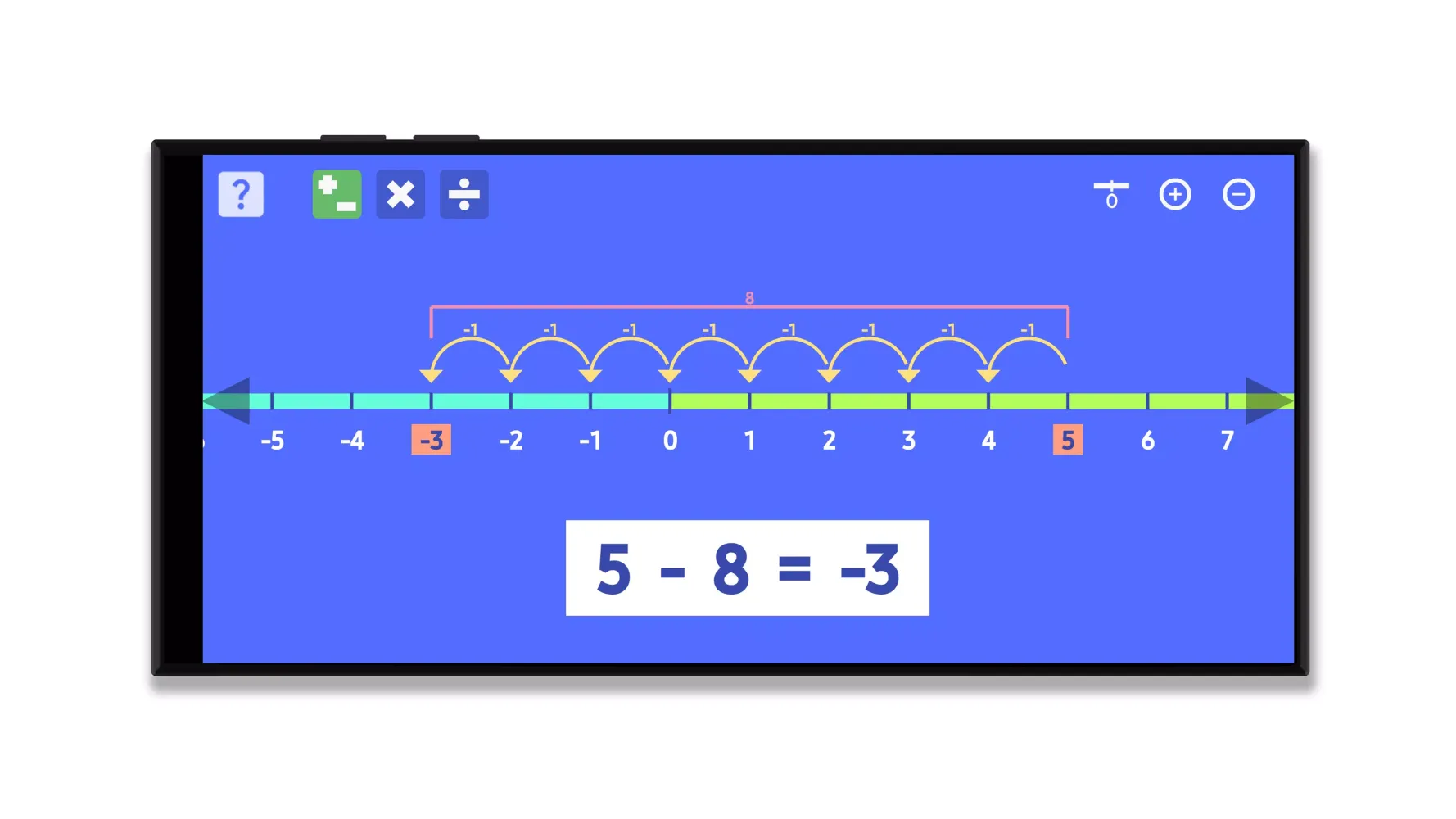 Zrzuty ekranu Number Line