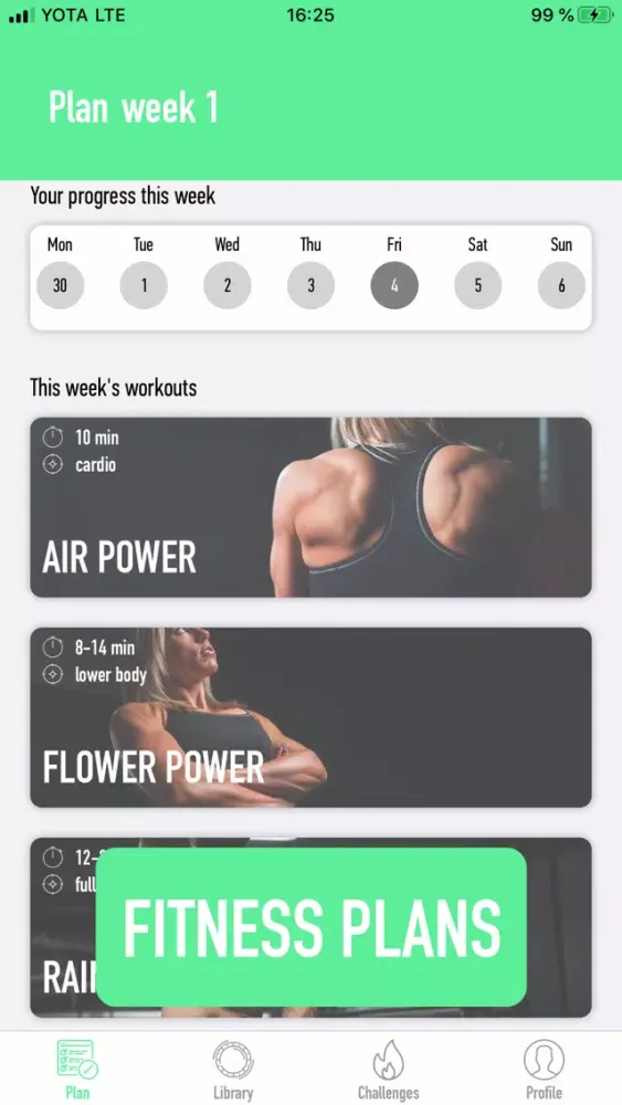 Fitty Workouts スクリーンショット