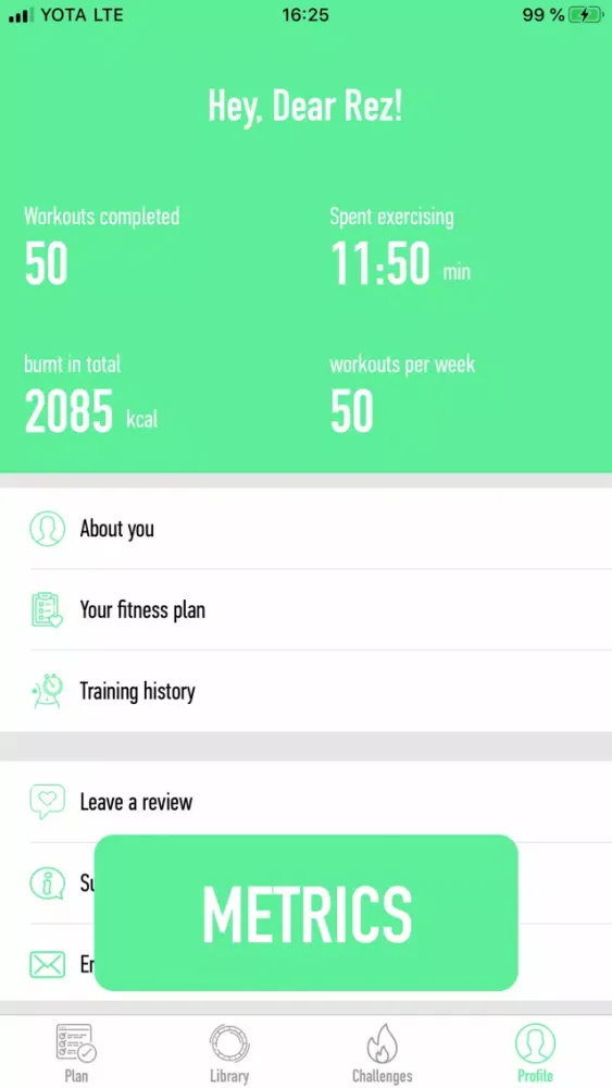 Fitty Workouts スクリーンショット