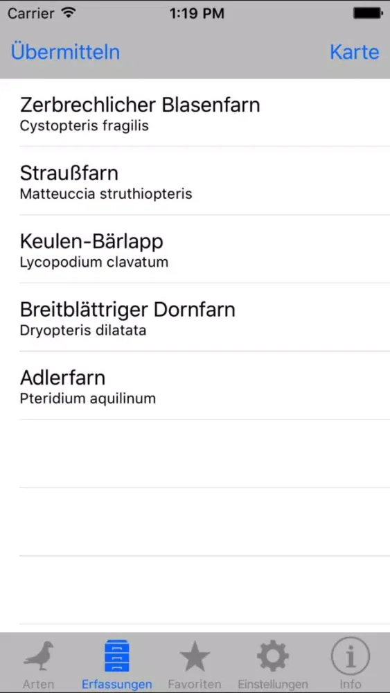 ArtenFinder Screenshots