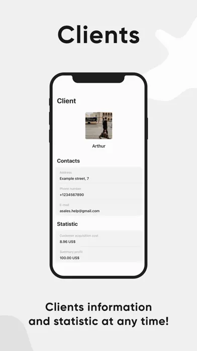 Asales - Sales Tracker & CRM スクリーンショット