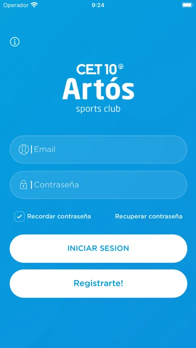 Capturas de tela do Artos Sports Club