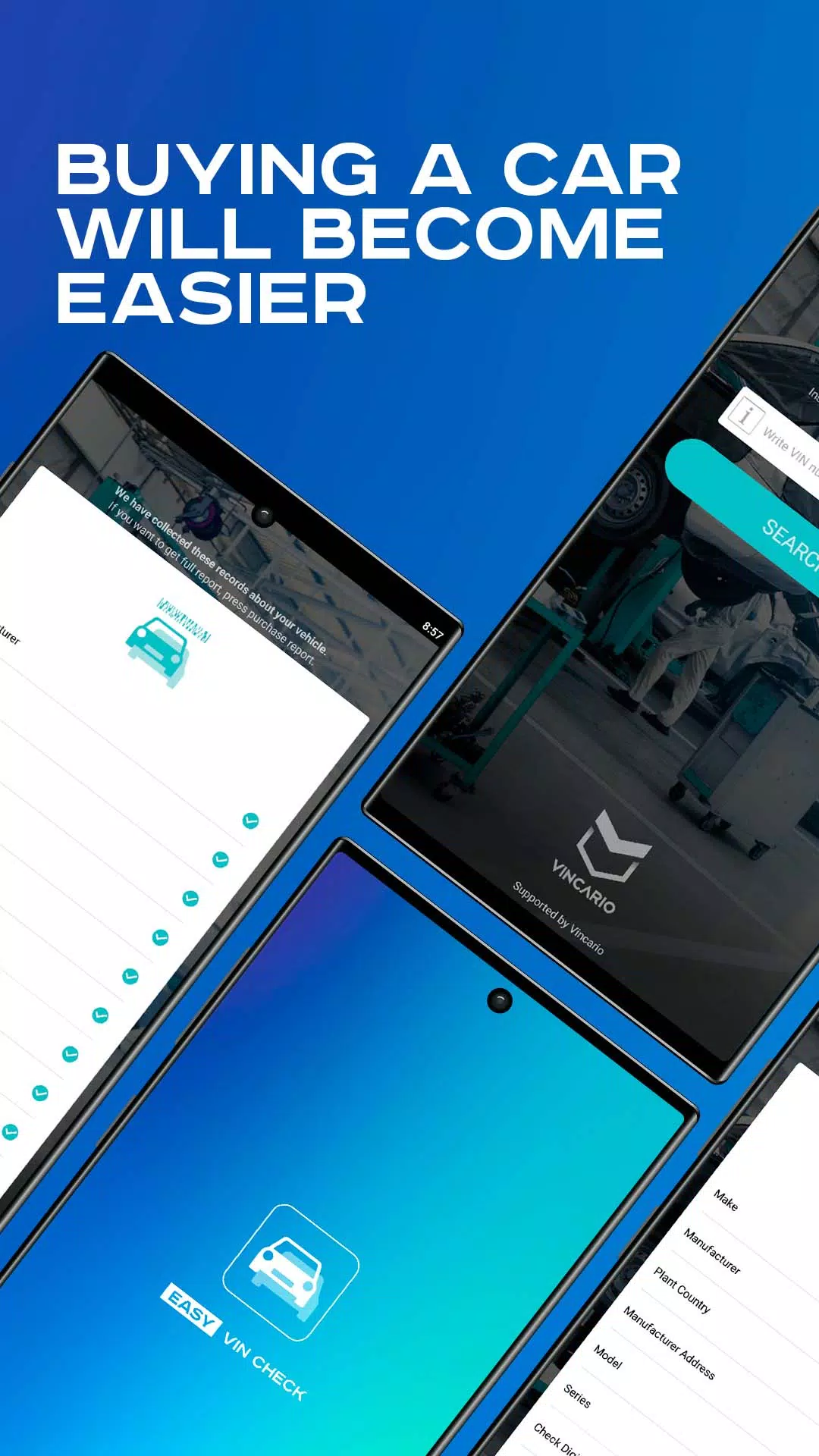 VIN Decoder: Easy VIN Checkzrzuty ekranu aplikacji1