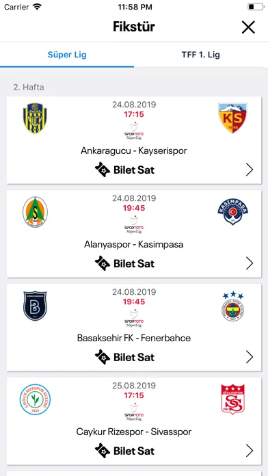Maç Bileti - Kombine Devret应用截图