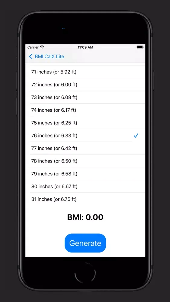 BMI CalX Lite স্ক্রিনশট