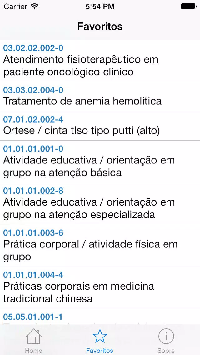 Procedimentos SUS Screenshots