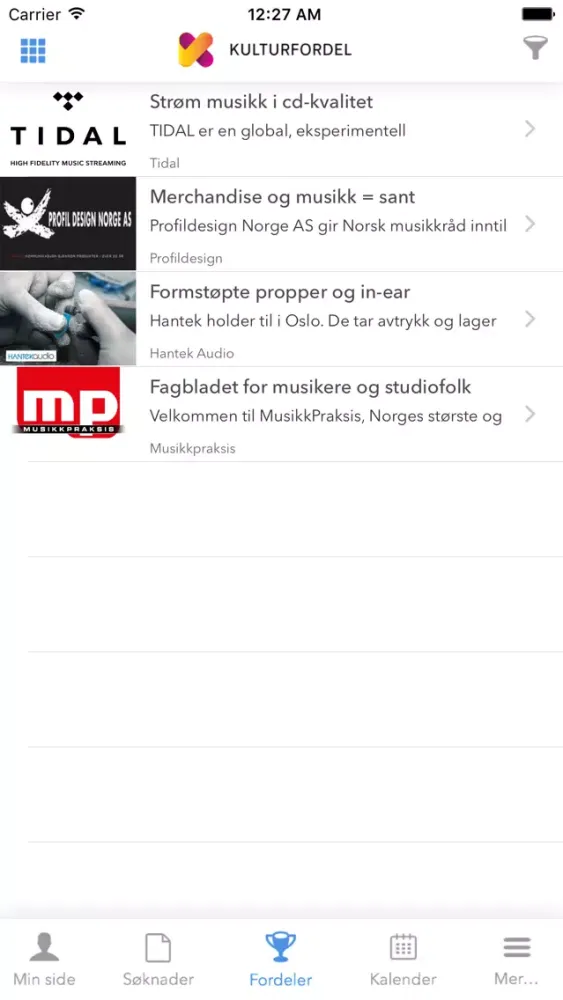 Kulturfordel سکرین شاٹس