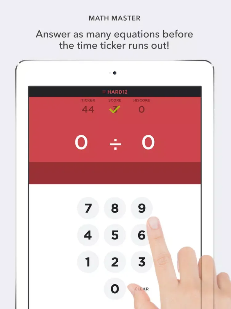 Tick Tock Math Master iPad  Screenshots